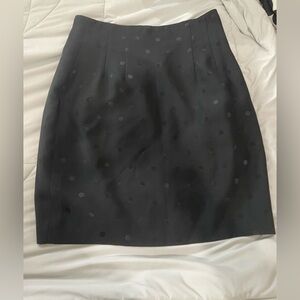 Vintage Ann Tjian for Kenar Black Pencil Skirt Size 10